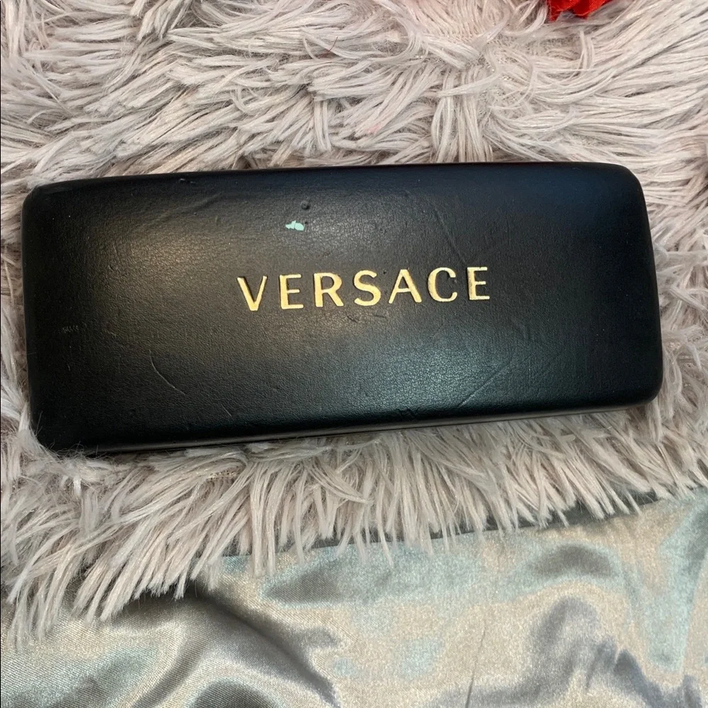🌹VINTAGE Versace • Women's Clear Cat-Eye Optical Glasses - Clear Gold RX Frames